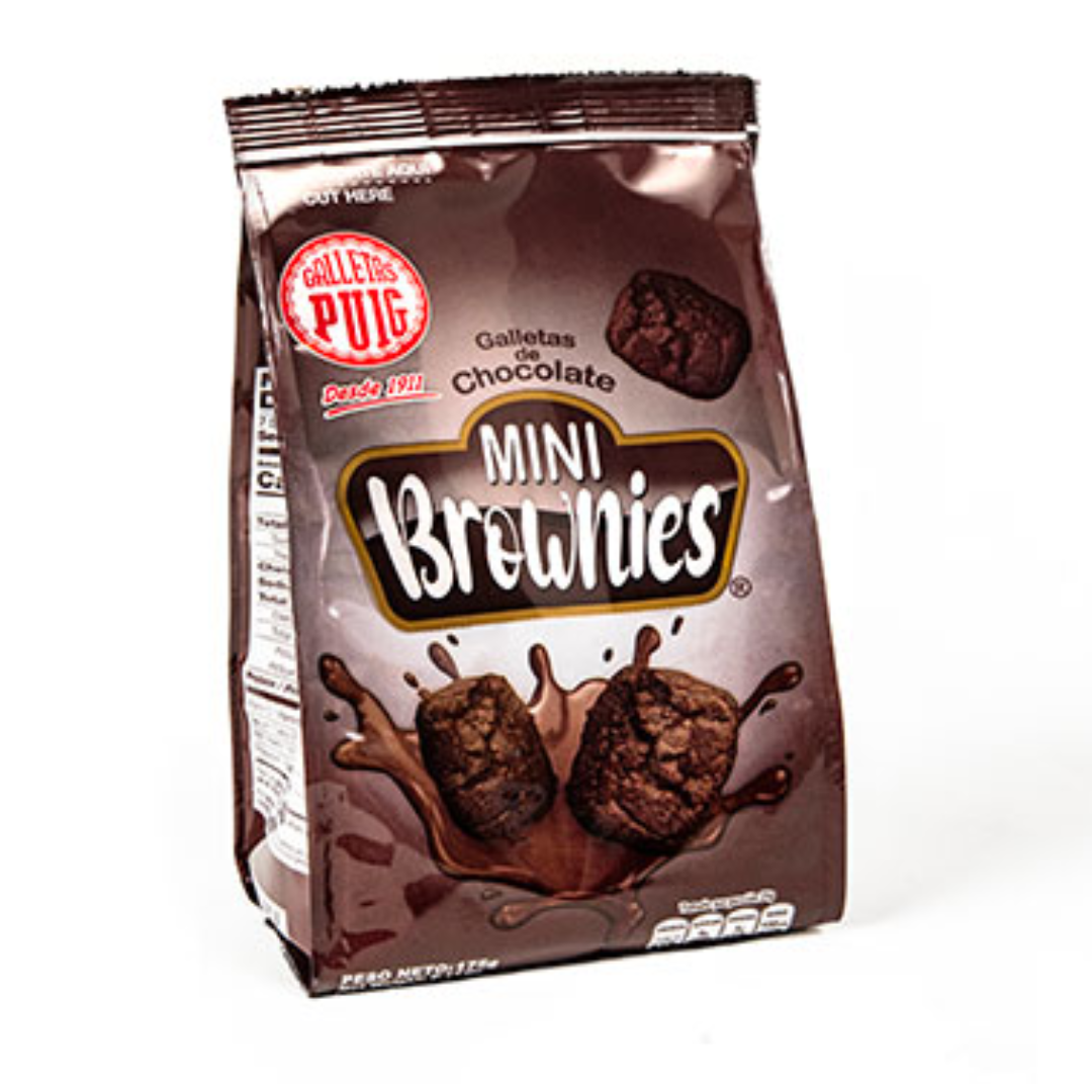 MINI BROWNIES GALLETAS DE CHOCOLATE 175GR